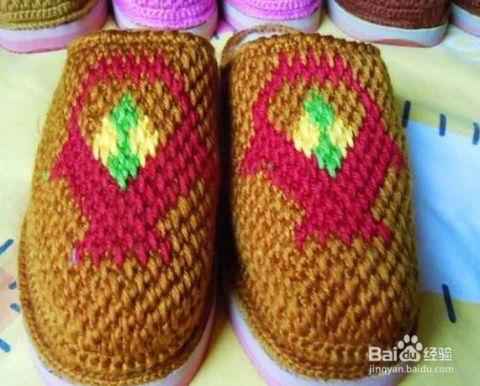 棒针毛拖鞋成人教程视频,轻松学会编织棒针毛拖鞋