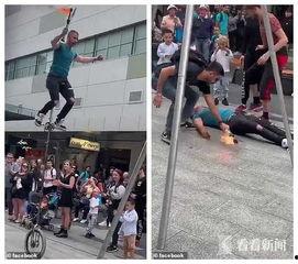 独轮车成人表演视频,惊险刺激的极限运动风采